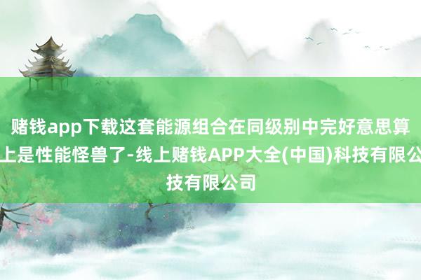 赌钱app下载这套能源组合在同级别中完好意思算得上是性能怪兽了-线上赌钱APP大全(中国)科技有限公司