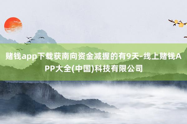 赌钱app下载获南向资金减握的有9天-线上赌钱APP大全(中国)科技有限公司